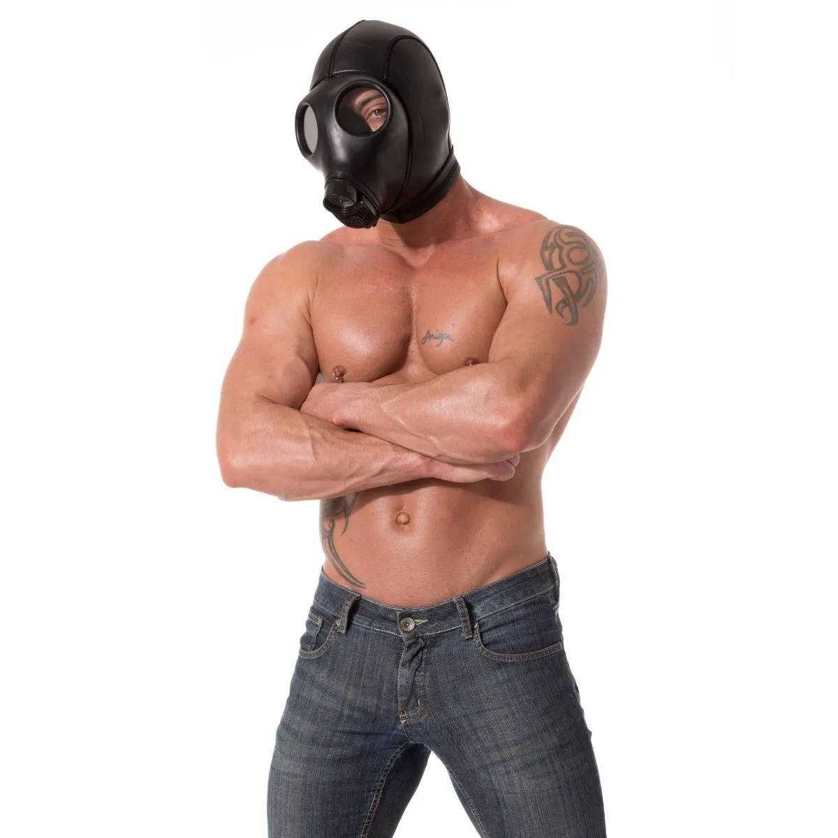 665 Inc Neoprene Gas Mask Hood Black