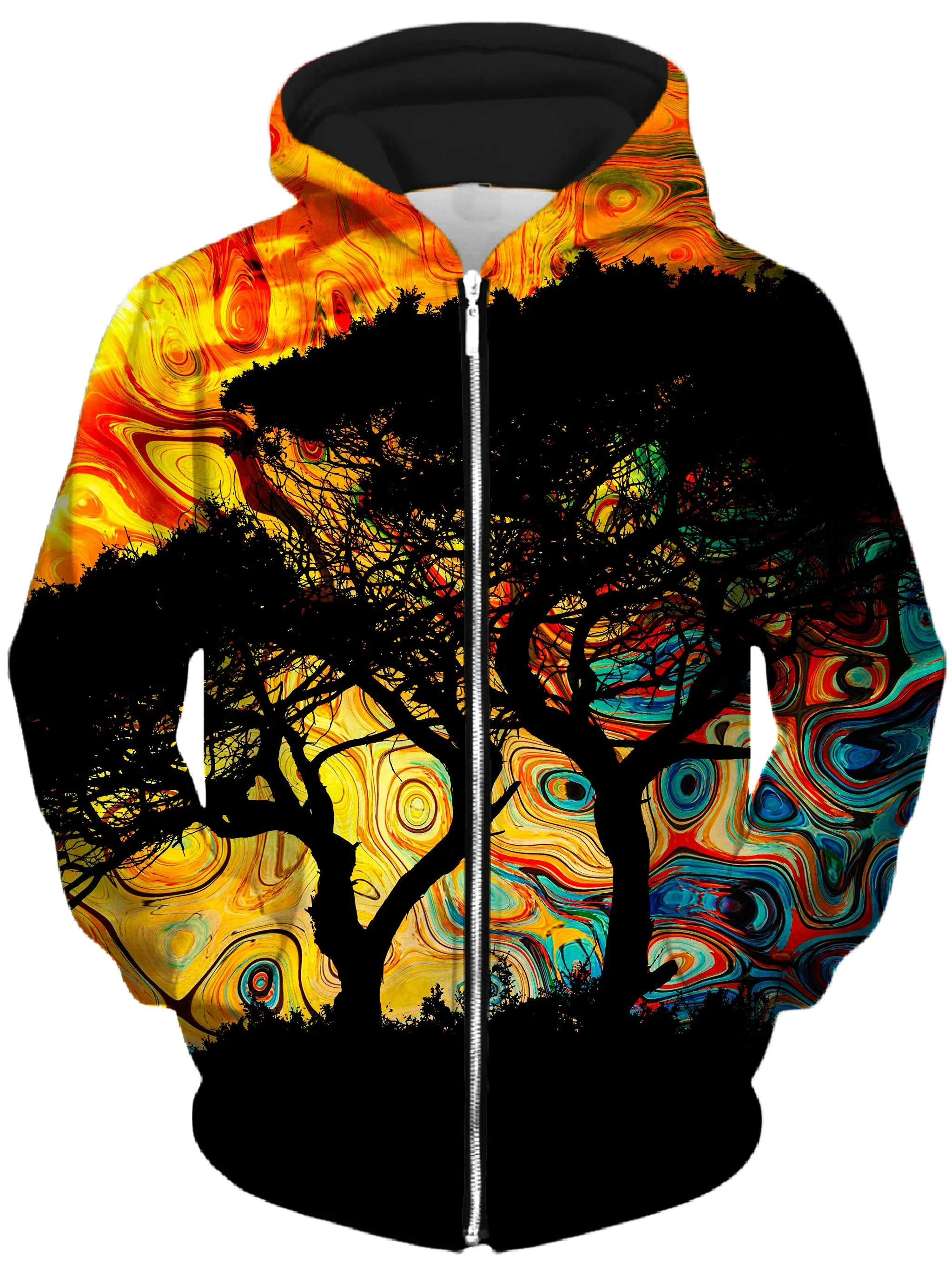 African Sun Unisex Zip-Up Hoodie