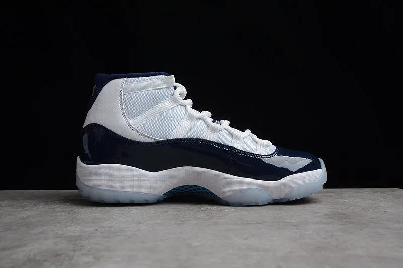 AIR JORDAN 11 RETRO WIN LIKE 82 WHITE/MIDNIGHT NAVY-UNIVERSITY BLUE