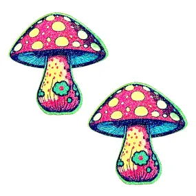 Amanita Dreamin Glitter Shroom Nipple CoverPasties