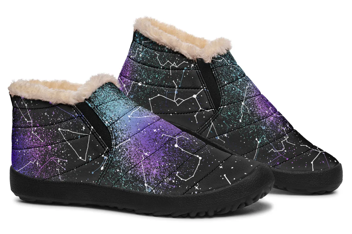 Aurora Winter Sneakers - Warm & Easy Slip-On Shoes Lined with Vegan Wool with Anti-Slip Soles