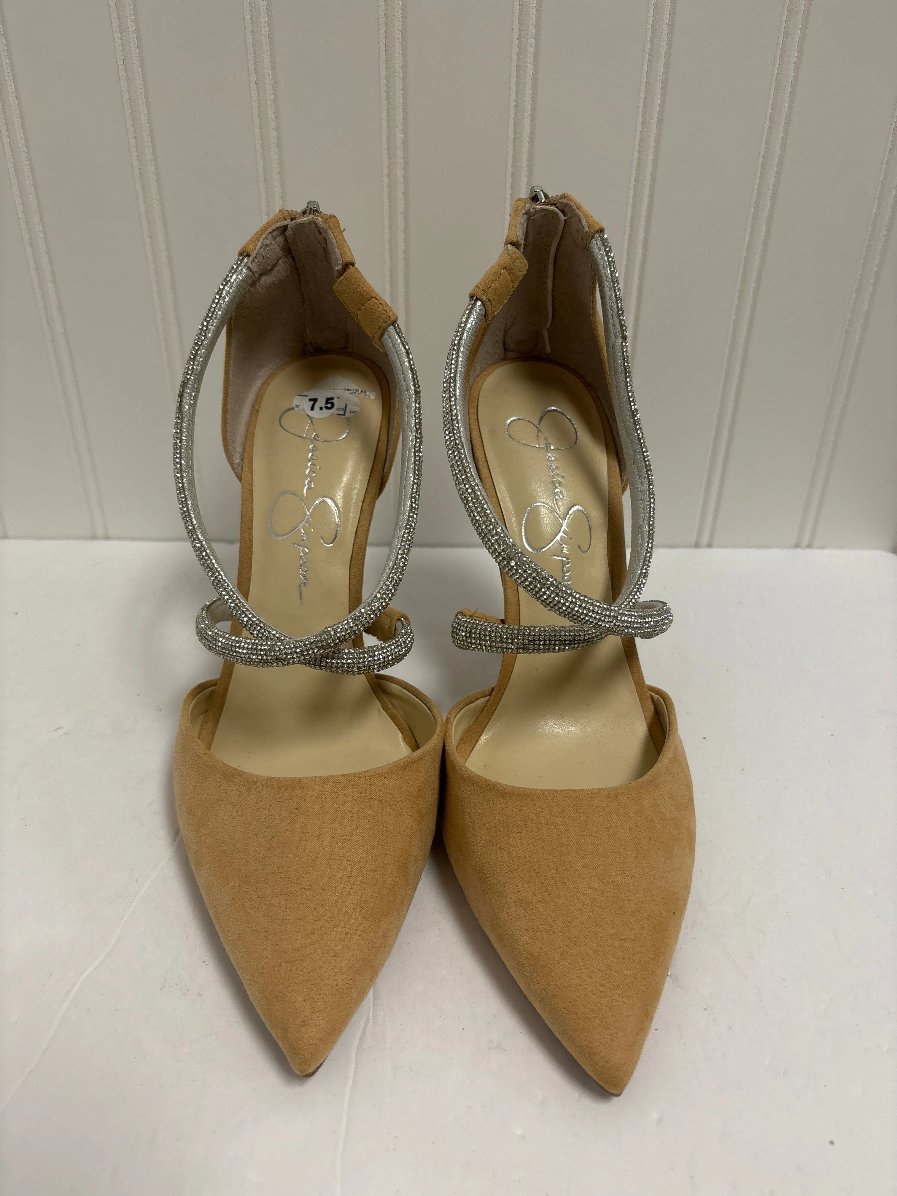 Beige Shoes Heels Stiletto Jessica Simpson, Size 7.5