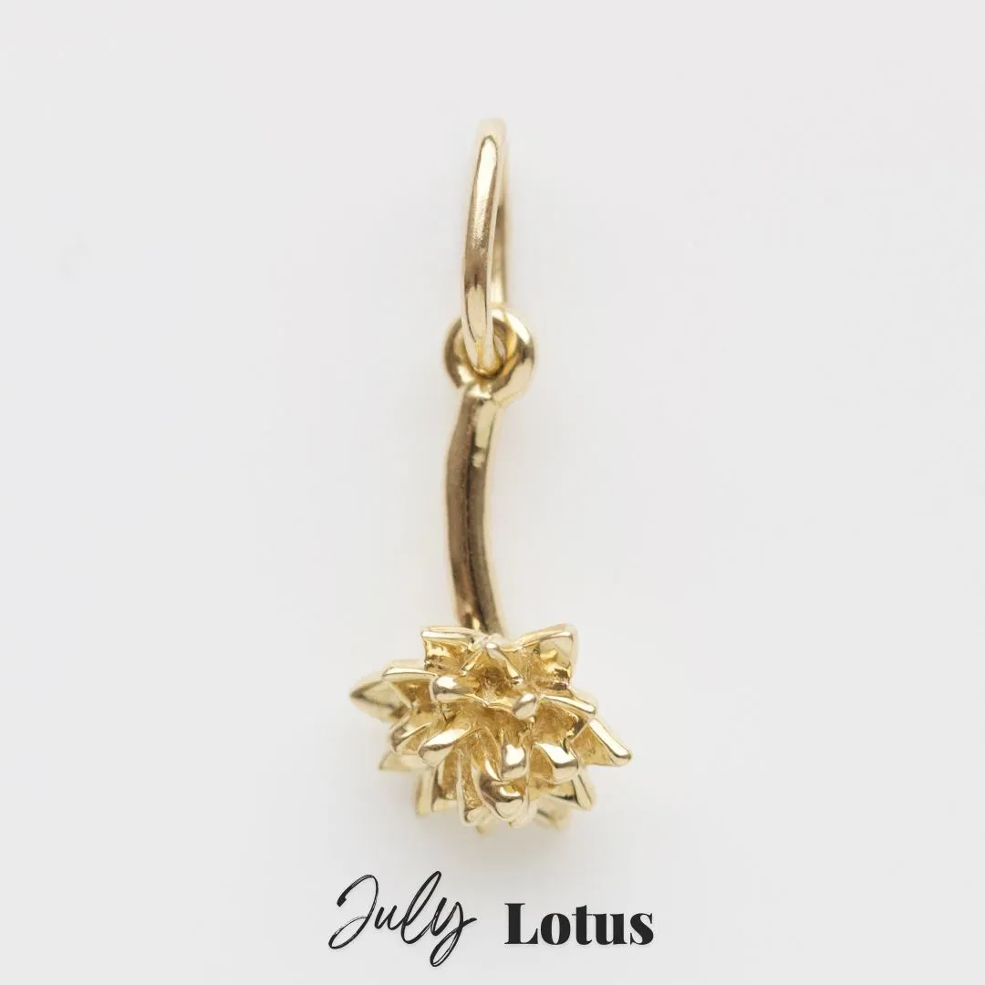 Birth Flower Charm