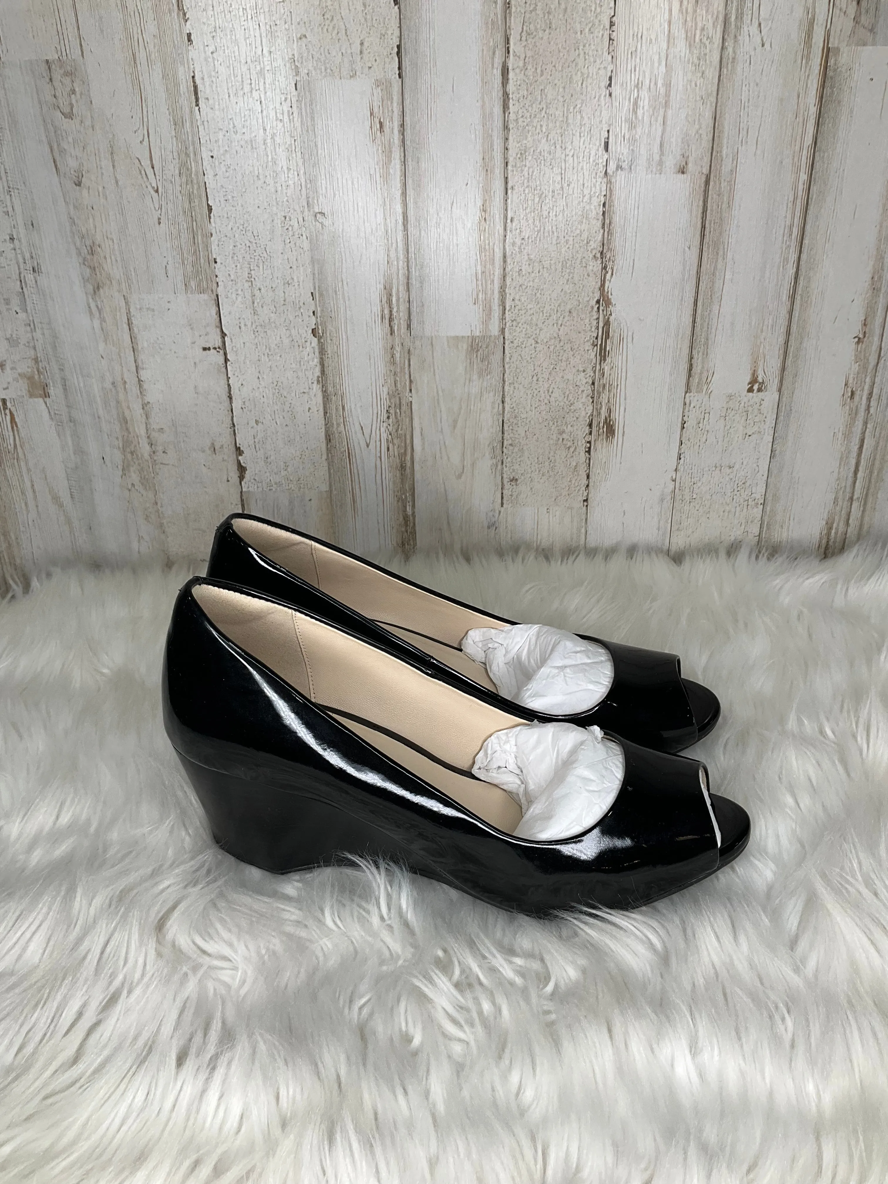 Black Shoes Heels Wedge Cole-haan, Size 8