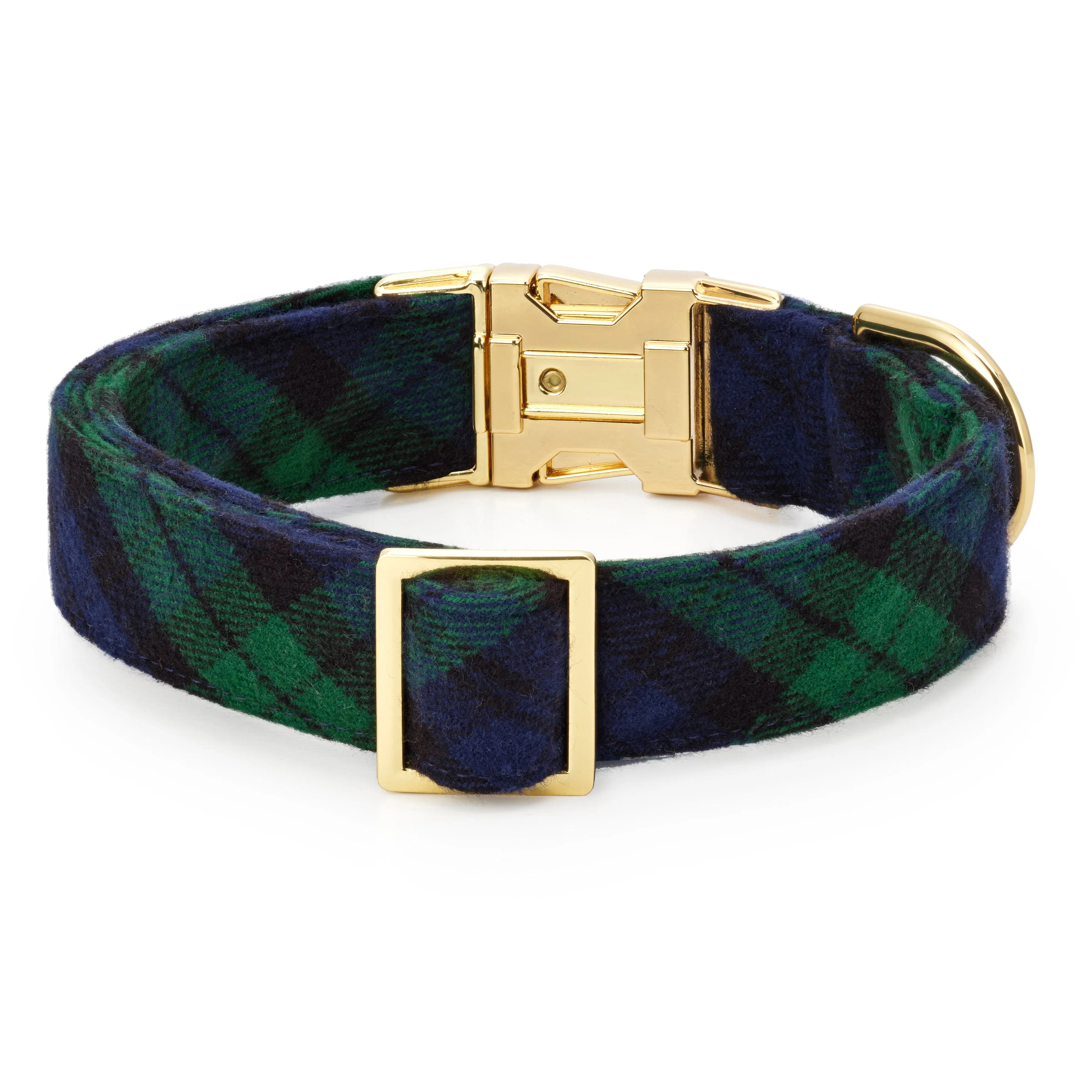 Black Watch Plaid Flannel Dog Collar