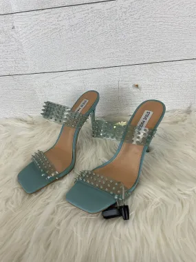 Blue Shoes Heels Stiletto Steve Madden, Size 8.5