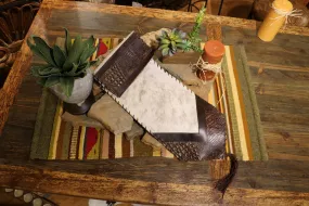 Brown Alligator Table Runner