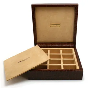 BROWN CUFFLINK BOX