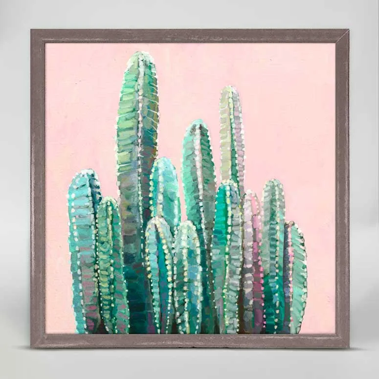 Cactus 2 Mini Framed Canvas