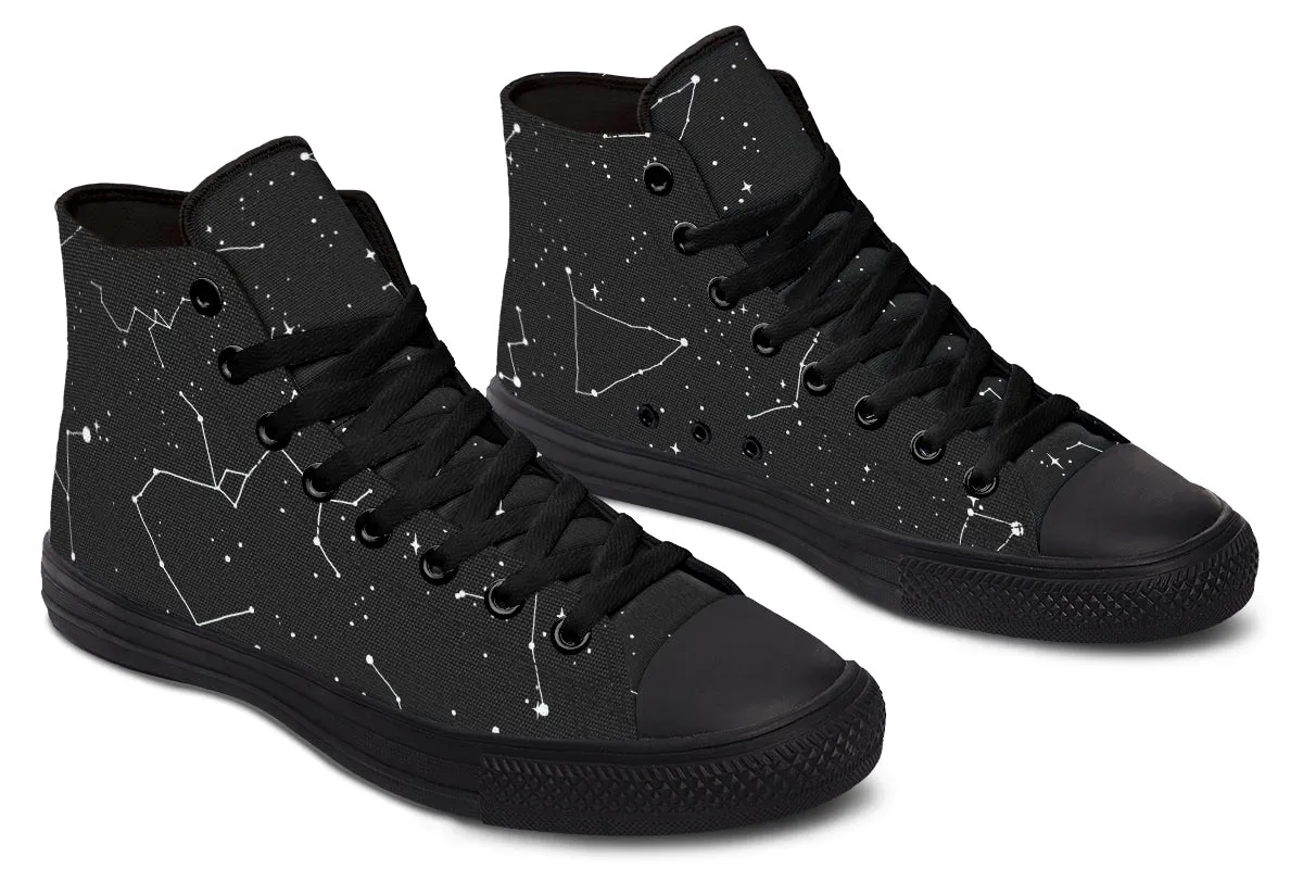 Constellation High Tops - Classic Premium Canvas Shoes with Comfortable and Durable Soles