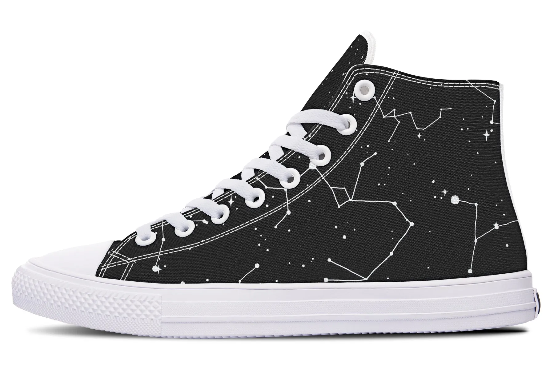 Constellation High Tops - Classic Premium Canvas Shoes with Comfortable and Durable Soles