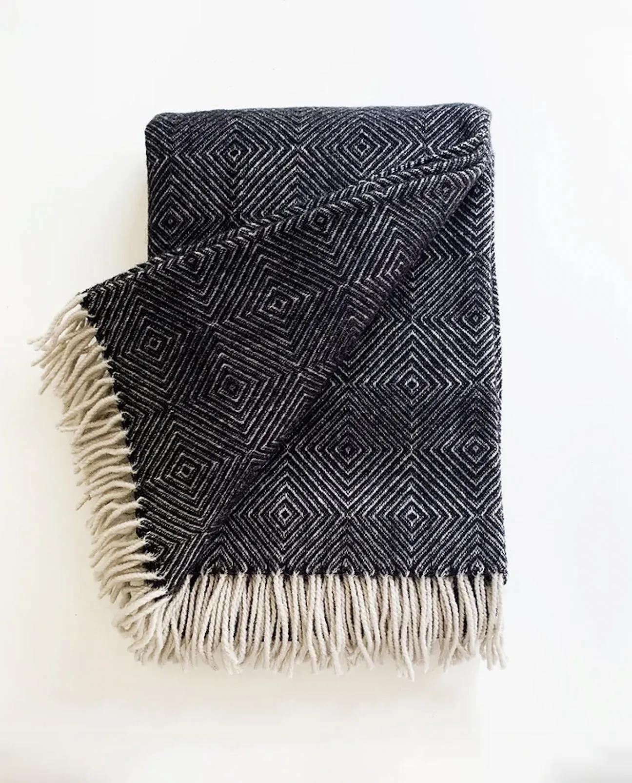 Corvo-Casa Wool Blanket in Black