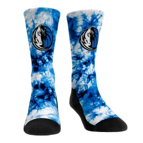 DALLAS MAVERICKS ROCK 'EM YOUTH ROYAL TIE DYE CREW SOCKS