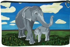 Elephant Cosmetic Bag- Gentle Giants