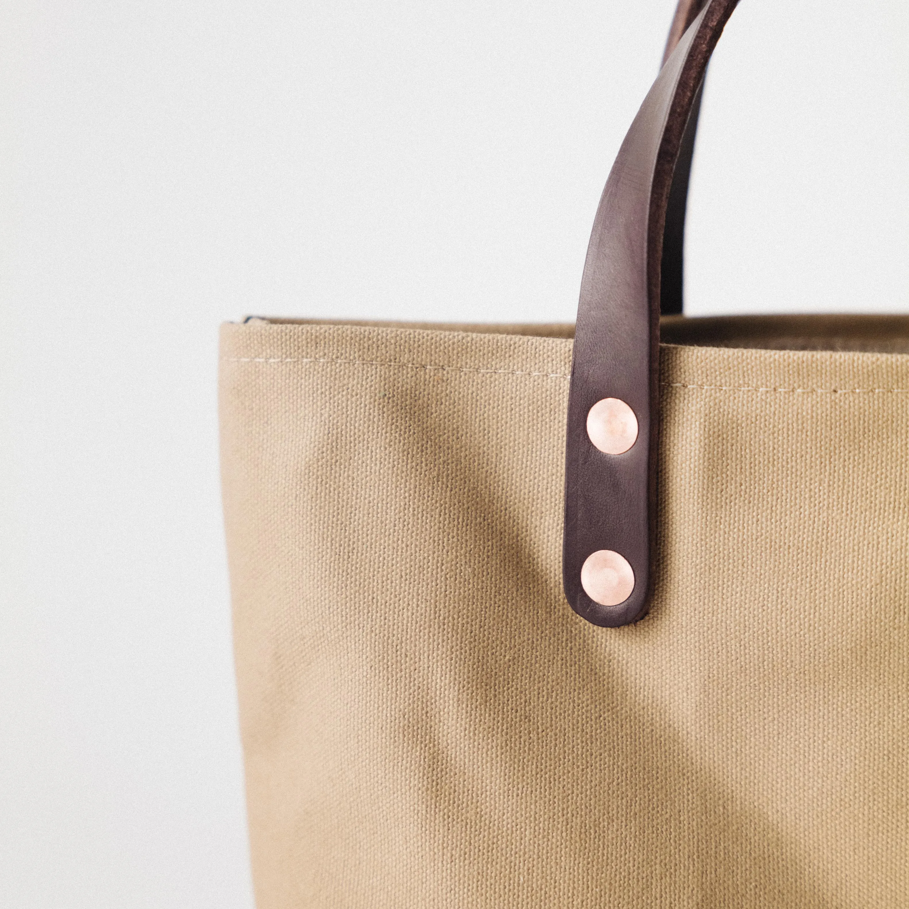 Field Tan Canvas Mini Tote