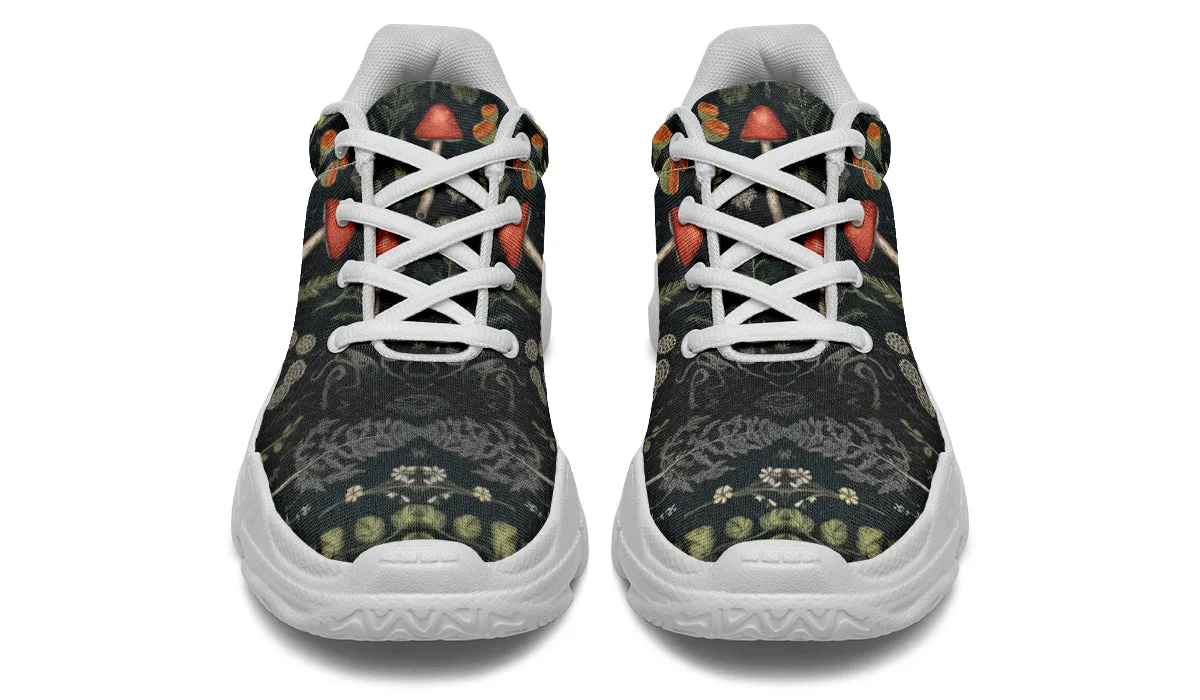 Foraging Chunky Sneakers - Light Breathable and Comfortable Sports Shoes with Platform Soles