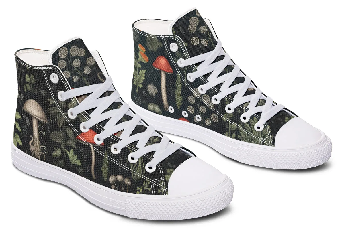 Foraging High Tops - Classic Premium Canvas Shoes with Comfortable and Durable Soles