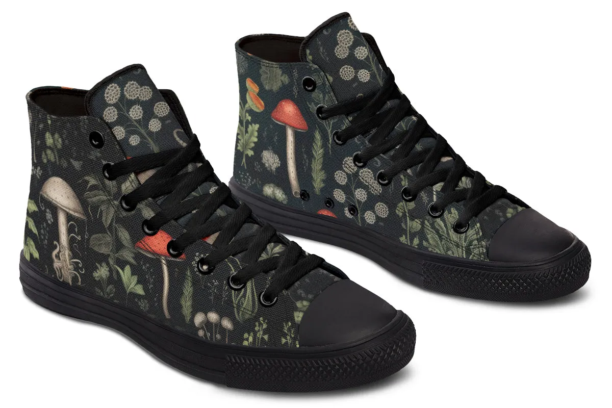 Foraging High Tops - Classic Premium Canvas Shoes with Comfortable and Durable Soles