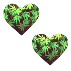 Freaking Awesome Weed I Heart U Nipple Cover Pasties