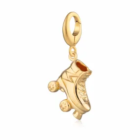 Gold Plated Roller Skate Charm