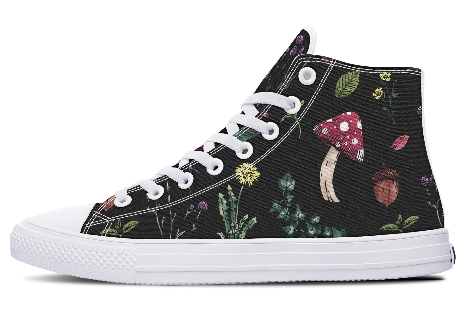 Herbology High Tops - Classic Premium Canvas Shoes with Comfortable and Durable Soles