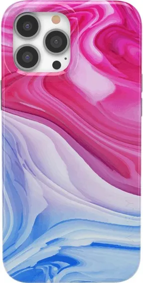 Land & Sea | Marble Swirl iPhone Case