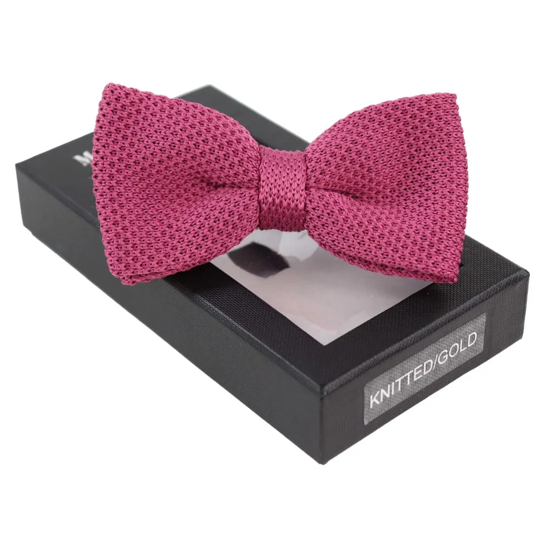 Men's Boys Women's Unisex Knitted Bow Tie For Wedding Prom Tux