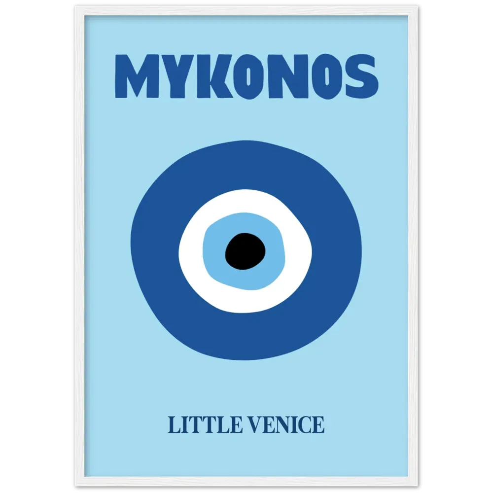 Mykonos Retro Wall Art