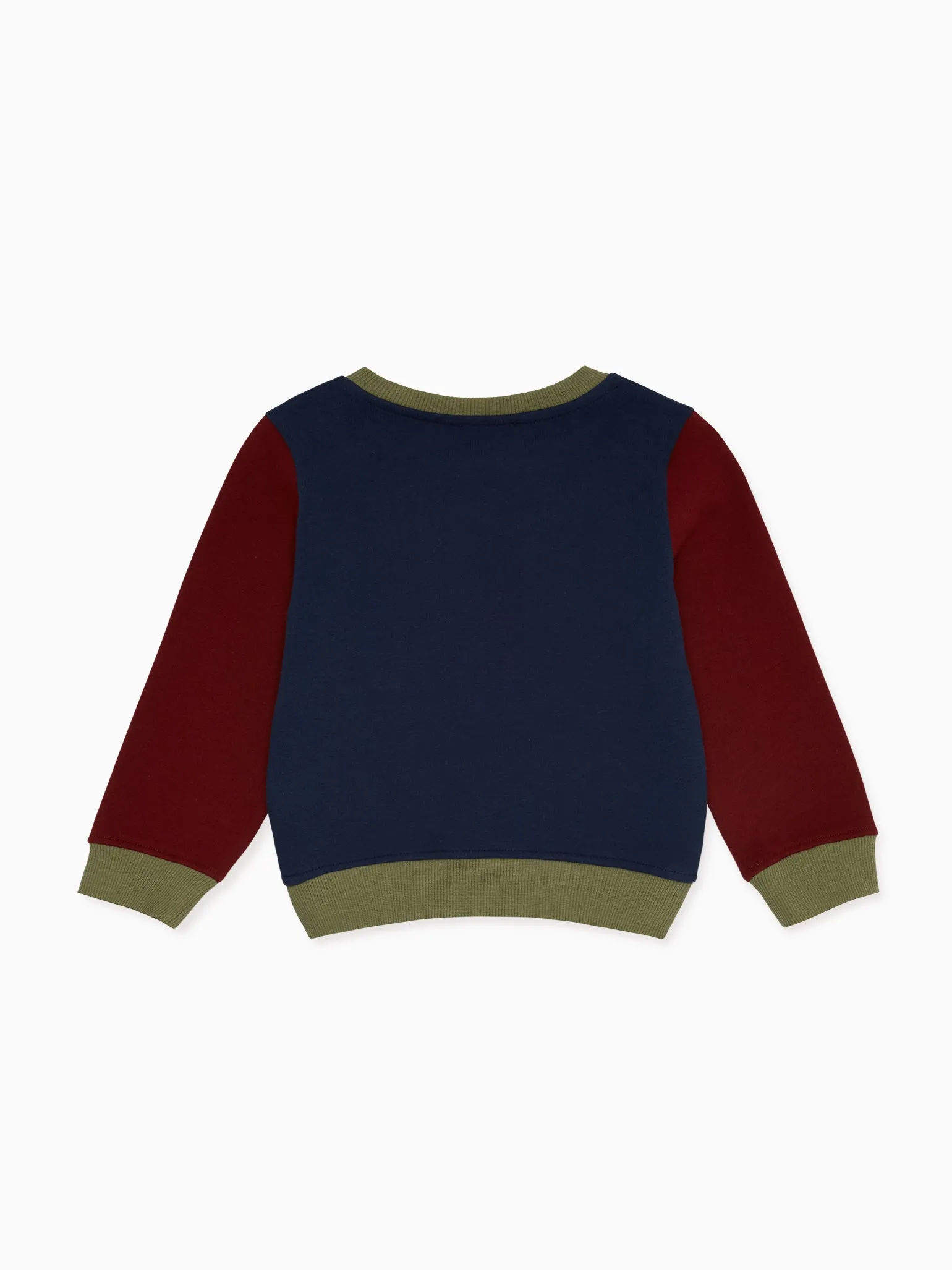 Navy Pernille Contrast Baby Sweatshirt