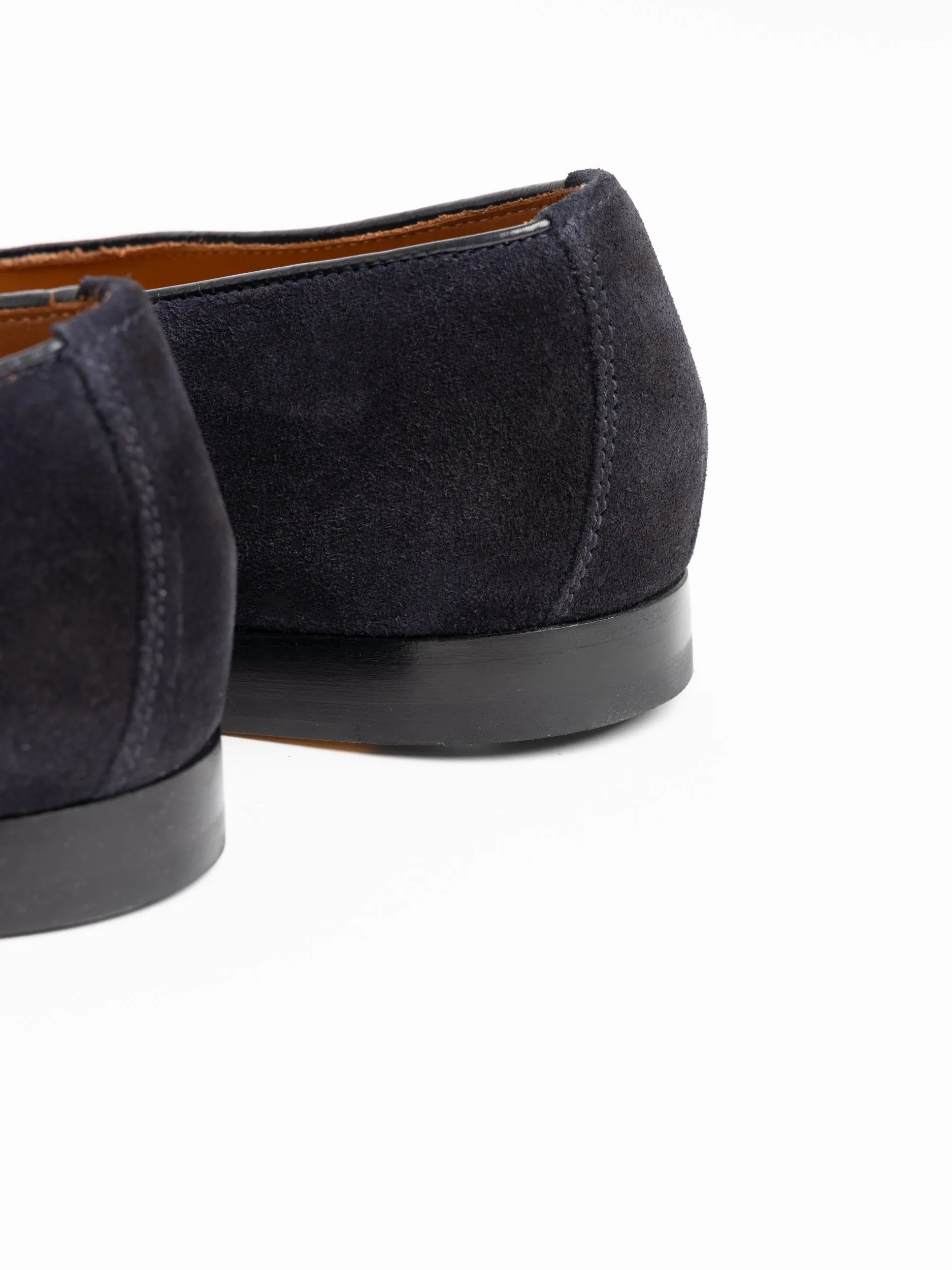 Navy Suede Loafer with Tassels