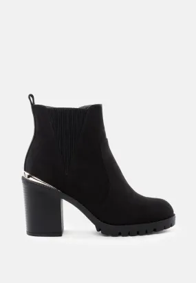 nayle block heel chelsea boots