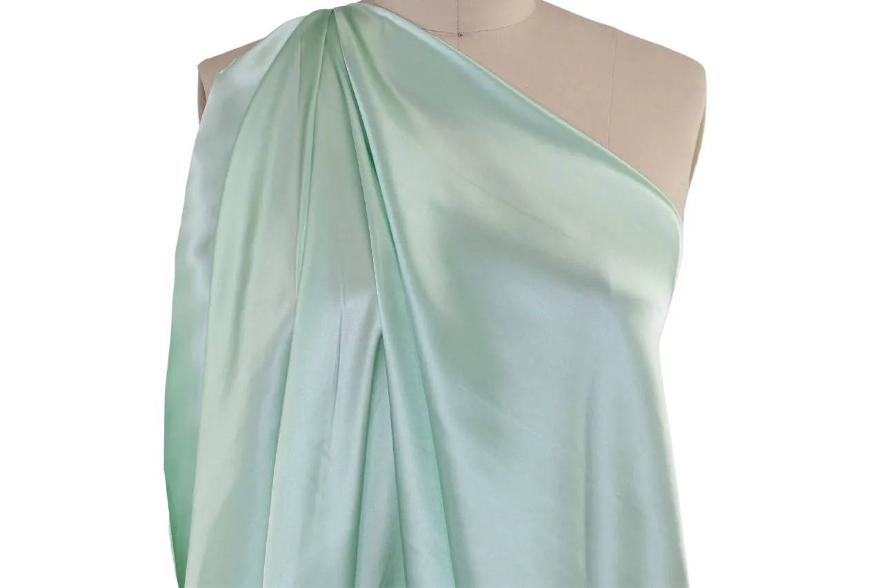 NY Designer Silk Charmeuse - Soft Mint