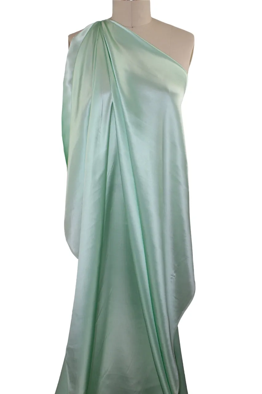 NY Designer Silk Charmeuse - Soft Mint