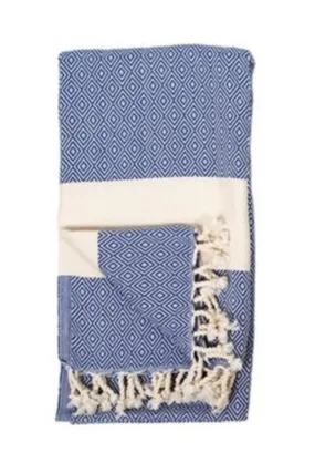 Pokoloko Turkish Towel Diamond TTD13 Navy