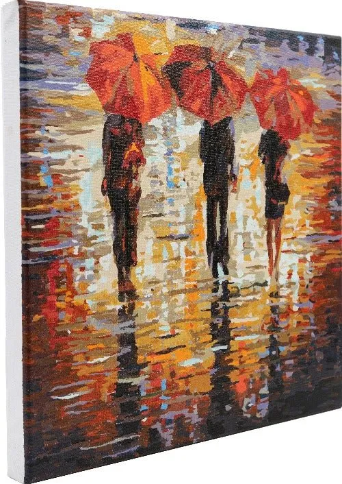 "In the Rain" by Leonid Afremov Paint By Numb3rs Kit 30x30cm