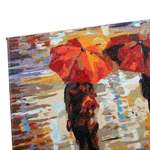 "In the Rain" by Leonid Afremov Paint By Numb3rs Kit 30x30cm