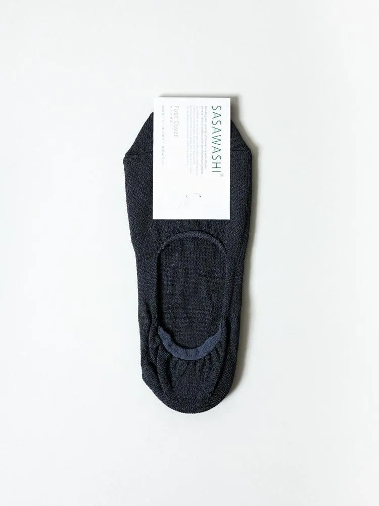 Sasawashi No-Show Socks, Charcoal