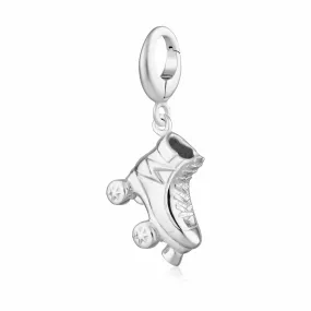 Silver Roller Skate Charm