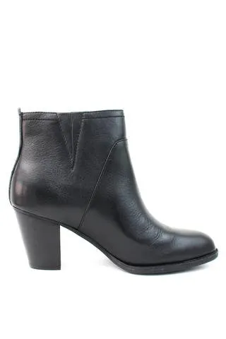 SOFFT Women's West •Black Leather• Mid Heel Ankle Boots 11M