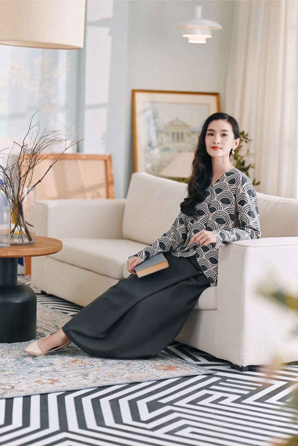 The Caya Women Bulan Blouse - Echo