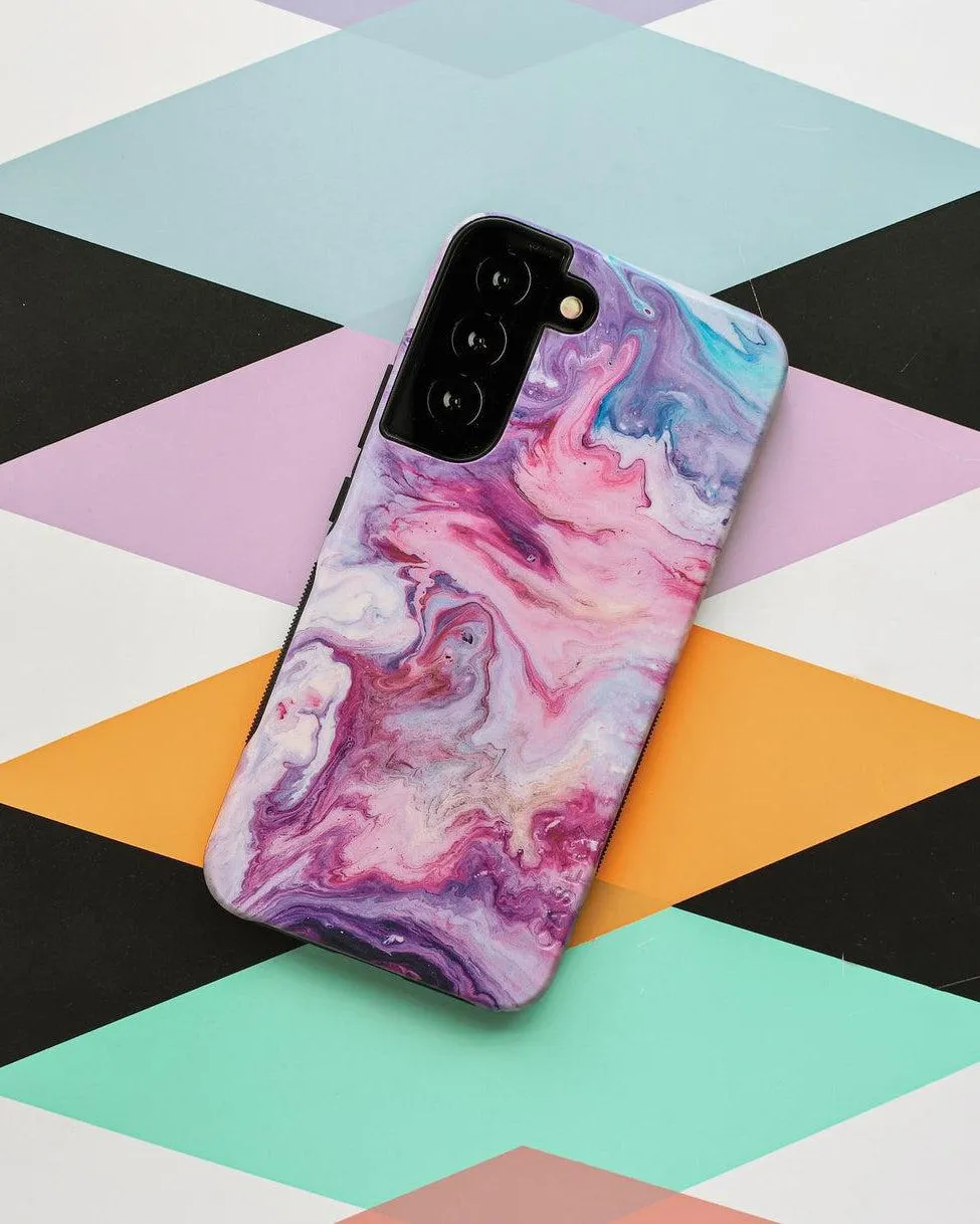 Tie Dying Over You | Purple Marble Samsung Case