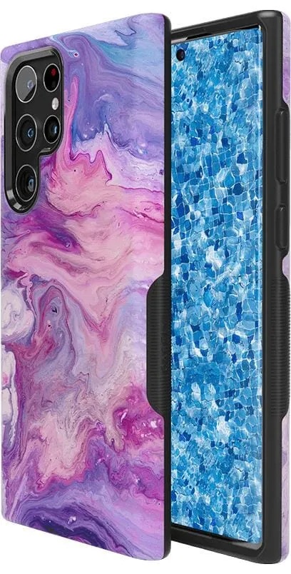 Tie Dying Over You | Purple Marble Samsung Case