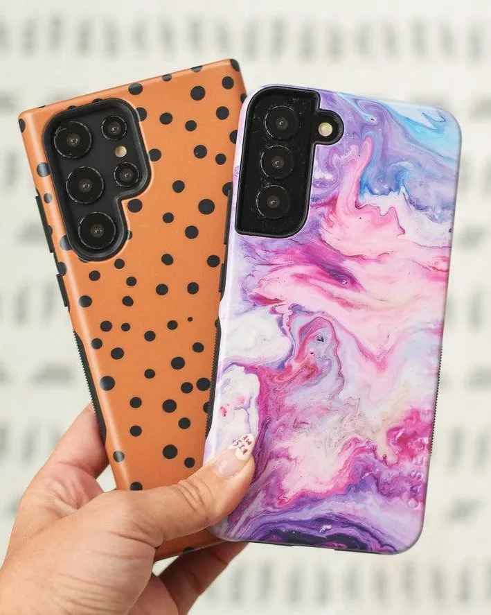 Tie Dying Over You | Purple Marble Samsung Case