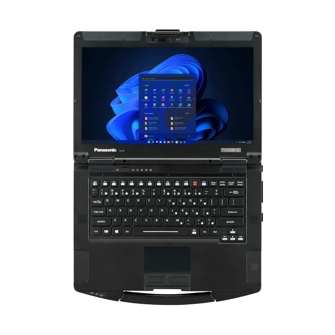 Toughbook FZ-55 MK2, FZ-55FZ009VM, 14" FHD Touch Outdoor-Readable, Intel Core i7-1185G7, Windows 11 Pro.