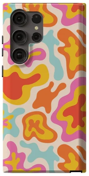 Tropical Color Splash | Abstract Retro Samsung Case